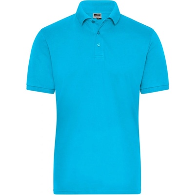 James & Nicholson polokošile Solid JN 1806 elastická krátký rukáv pánská Cot-02180644000 tyrkysová