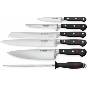 WÜSTHOF - Комплект кухненски ножове CLASSIC 6 бр. черни (GG304)