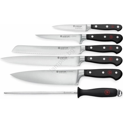 WÜSTHOF - Комплект кухненски ножове CLASSIC 6 бр. черни (GG304)