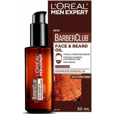 L'Oréal Paris Men Expert Barber Club Long Beard & Skin Oil olej na fúzy 30 ml