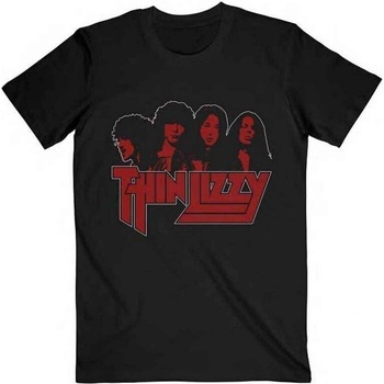 Thin Lizzy Риза Band Photo Logo Unisex Black L (TLTS08MB03)