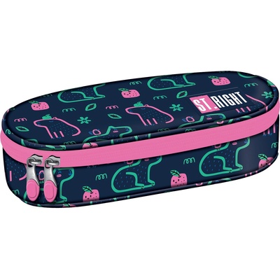 ST.RIGHT Овален ученически несесер St. Right Capybara - С 1 цип (PC01)