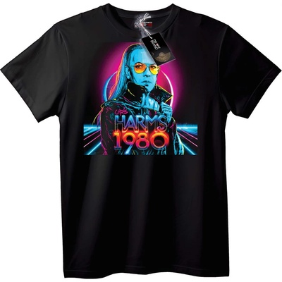 NOONEBRAND Ретро тениска от 1980-те Harms - 5XL, White