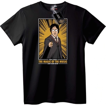 NOONEBRAND Тениска John Lennon Магическа Музика - M, Black