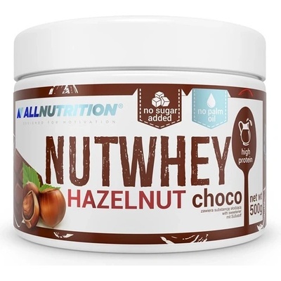 ALLNUTRITION Nutwhey Hazelnut Choco Lískooříšková čokoláda 500 g