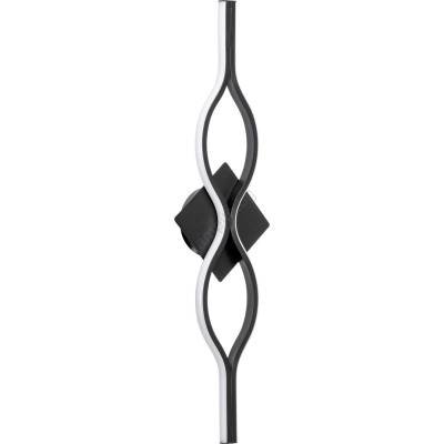 Led аплик led/12w/230v 3000-6500k черен (ve0591)