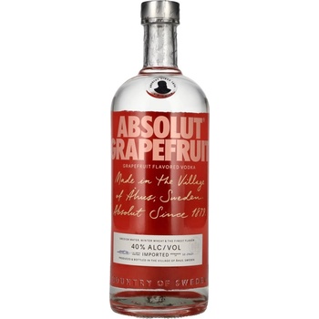 Absolut Grapefruit 40% 1 l (holá láhev)