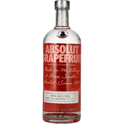 Absolut Grapefruit 40% 1 l (holá láhev)