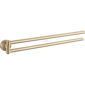 Mexen Remo двойна въртяща се закачалка за кърпи, златен матиран - 70507255-55 (70507255-55)