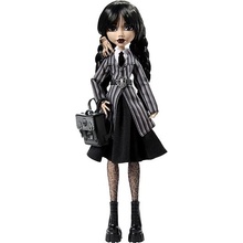 Mattel Monster High X Wednesday Addams ve školní uniformě HXJ04