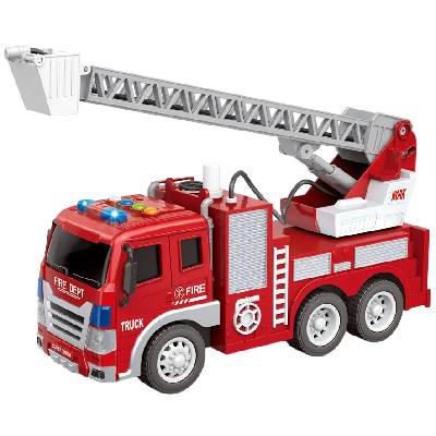 Детска играчка Ntoys - Пожарна кола с водно оръдие Fire Rescue, 1: 16 (7039876)