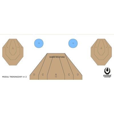 Range Solutions Terč Drill-2 50x20cm 1ks