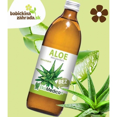 EkoMedica SK Aloe s dužinou 99 8% šťava 0,5 l