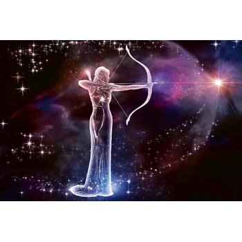 DIMEX ART s. r. o Флизелинов фототапет зодиакален знак - стрелец 375 x 250 см