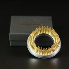 HANATABA Aranžovací napichovací ježek Kenzan Ring 7 cm, měděná barva, kov, plast