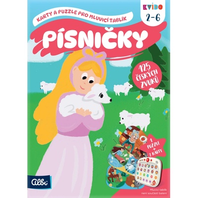 Albi Kvído Karty a puzzle pro mluvicí tablík Písničky
