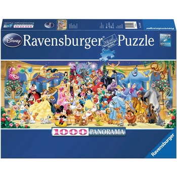 Ravensburger Панорамен пъзел Ravensburger от 1000 части - Героите на Дисни (12000444)