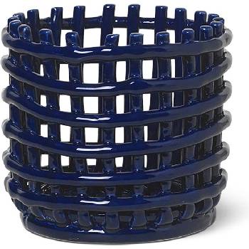 ferm LIVING Кошница за съхранение Ferm Living керамика 14, 5 см синя (110072401)