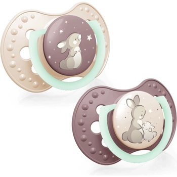 LOVI NIGHT&DAY Girl биберон 6-18 m 2 бр