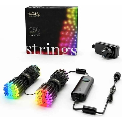 LEDWORKS Barevná světýlka venkovní Twinkly strings LED světelný řetěz RGB, 20 m, 250 diod, IP44,