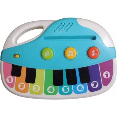 Man Yuk Toys Бебешко пиано със звуци и светлини - 22 см (503-26)