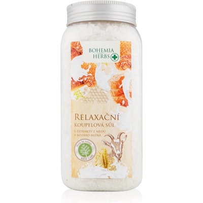 Bohemia Gifts Bohemia Herbs Honey & Goat Milk soľ do kúpeľa 900 ml