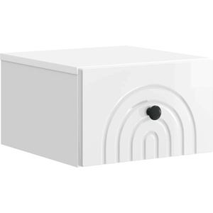 vidaXL Спален шкаф с монтаж на стена Бял гланц 33 x 34, 5 x 20 см (898093)