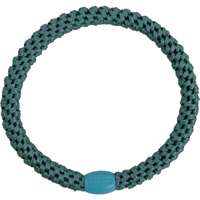 KKNEKKI Gumička do vlasů Kknekki Slim Petrol Green, modrá barva, textil – Zboží Dáma