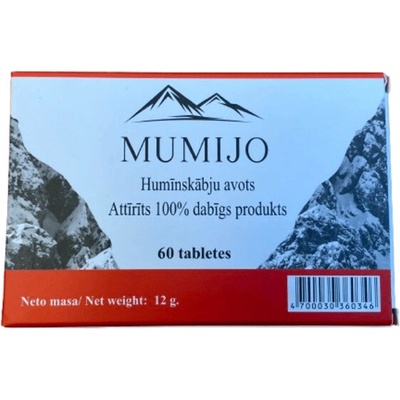 Kyrgyzské Múmio 60 tabliet po 0,2 g