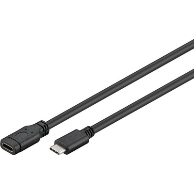 MicroConnect USB3.1CC1.5EX) prodlužovací USB-C M-F, 1.5m, černý