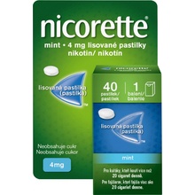 Nicorette Mint 4 mg 40 pastilek