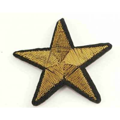 Nažehľovacia záplata - Hviezdička - veľká - rozmer 5 cm x 5 cm