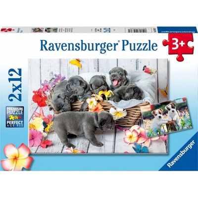 RAVENSBURGER Roztomilé šteniatka 2x12 dielov