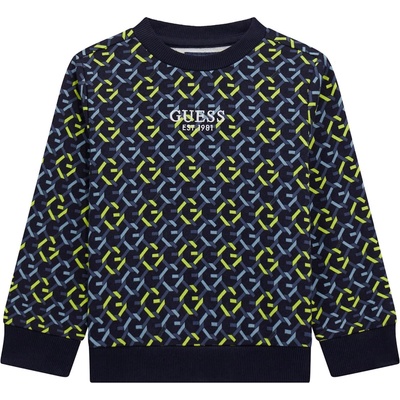 Guess Блуза с дълъг ръкав Guess - Преплетени линии, тъмносиня, 12 м (20251-N5RQ07-KA6R4-P8CP-12M)