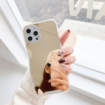 Púzdro AppleKing so zrkadlovým povrchom iPhone 13 - zlaté