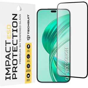 Techsuit Протектор за Honor X8b / X8c / 400 Lite - ESD Glass - Черен