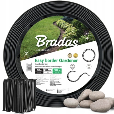 Bradas Easy Border 5 x 1000 cm černá 1 ks