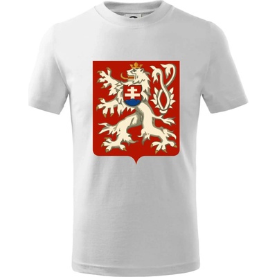 Znak ČSR Tretia Československá republika 1945–1948 tričko detské Biela
