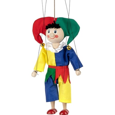 MÚ Brno Šašo 20 cm, drevená marioneta