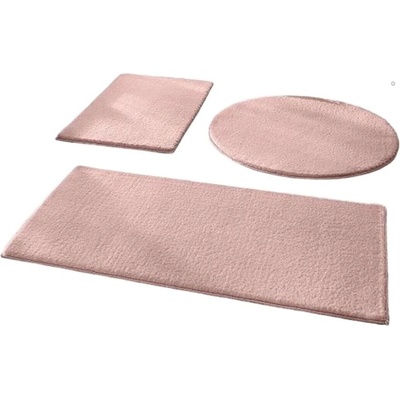 Mila Home Розови килими за баня в комплект от 3 бр. 50x90 cm - Mila Home (HKG-SRRPASPAS-PUDRA)