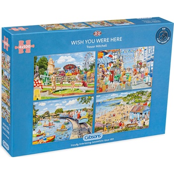 Gibsons Пъзел Gibsons от 4 x 500 части - Семейни забавления (G5059)