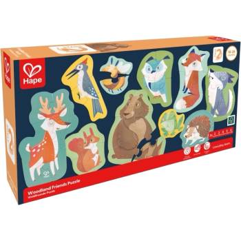 Hape Образователен пъзел Hape International - Приятели от гората (H1650)
