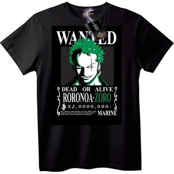 NOONEBRAND Тениска Роронов Зоро Издирван - 2XL, Black