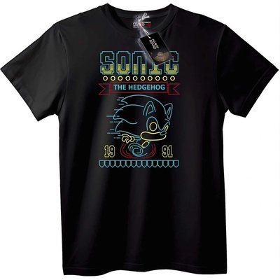 NOONEBRAND Тениска Sonic The Hedgehog 1991 - 4XL, White