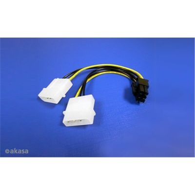 AKASA - 4-pin Molex na 6-pin ATX PCIex adaptér AK-CB4-6 Akasa