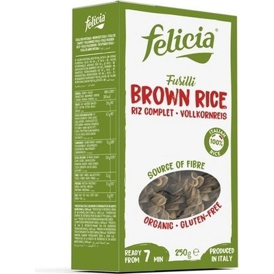 Felicia Bio celozrnné ryžové fusilli 1x250 g