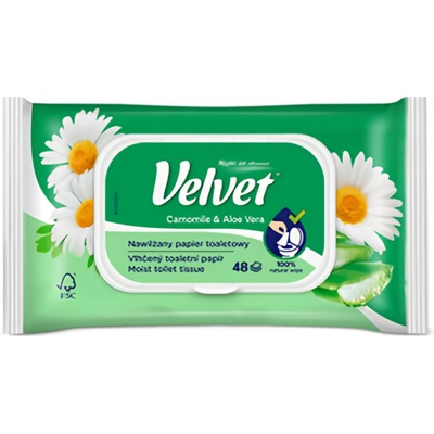 Veltie vlhčený cestovní s jemnou vůní heřmánku 42 ks