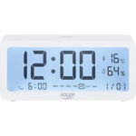 Adler Будилник с часовник Adler AD 1195, USB, 2xaa, бял (AD 1195 white) Будилник