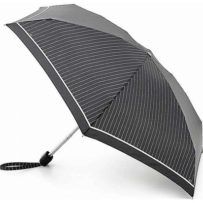 Fulton L501 tiny 2 classic stripe dámský skládací deštník černý