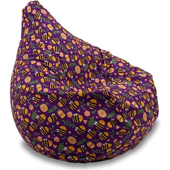 Pufrelax Пуф круша за деца Nirvana Light, Водоустойчив, Пчелички, Многоцветен